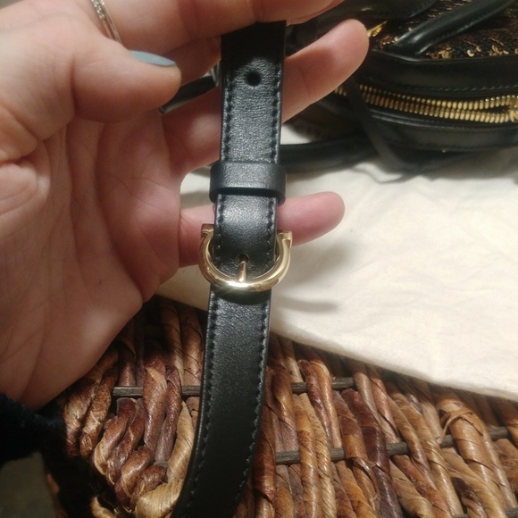 ❌SOLD❌Ferragamo Mini Fiamma Sequin Satchel - Picture 8 of 8